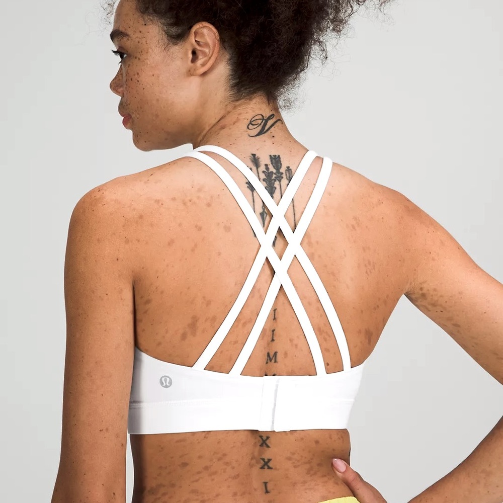 Lululemon Energy Bra White size 4 NEW WITH TAGS